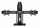 Qëndrim tavoline për monitorë Gembird MS-D2-01, për 2 monitorë 17"-27", VESA 75x75 100x100, i zi