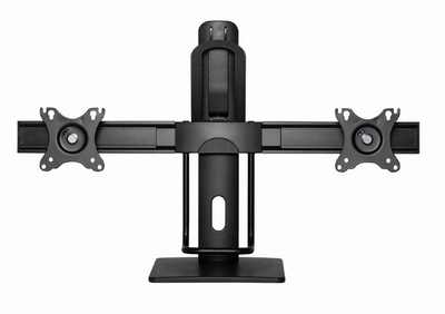 Qëndrim tavoline për monitorë Gembird MS-D2-01, për 2 monitorë 17"-27", VESA 75x75 100x100, i zi