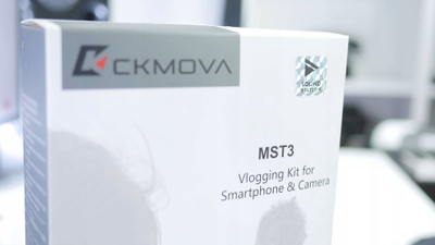 Set vlogimi CKMOVA MST3, tripod me mikrofon directional, dritë LED, i zi
