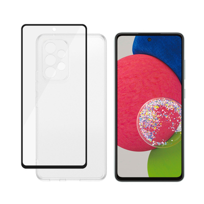 Set mbrojtës PanzerGlass Screen Protector Glass + Case, për Samsung Galaxy A53 5G, xham ekrani, kapak transparent