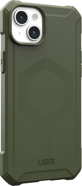 Këllëf telefoni UAG Essential Armor për iPhone 15 Plus, 6.7", me magnet MagSafe, jeshile Olive Drab