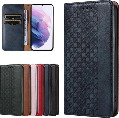 Këse portofol telefoni Hurtel Samsung Galaxy A23 5G, me magnet, me rrip dore, blu e errët