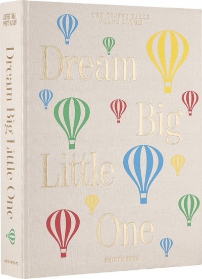 Album fotografish për bebe Printworks Dream Big Little One, 30 faqe, 10x15 cm, bezhë