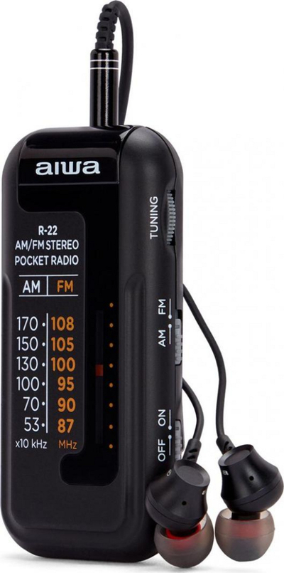 Џебно радио Aiwa R-228K, AM/FM, црно