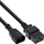 Kabllo adaptuese fuqie InLine, IEC C14 në C19, 1m, 3x1.5mm², e zezë