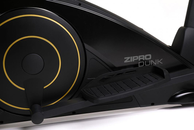 Biçikletë eliptike elektro-magnetike Zipro Dunk Gold, iConsole+, e zezë / artë