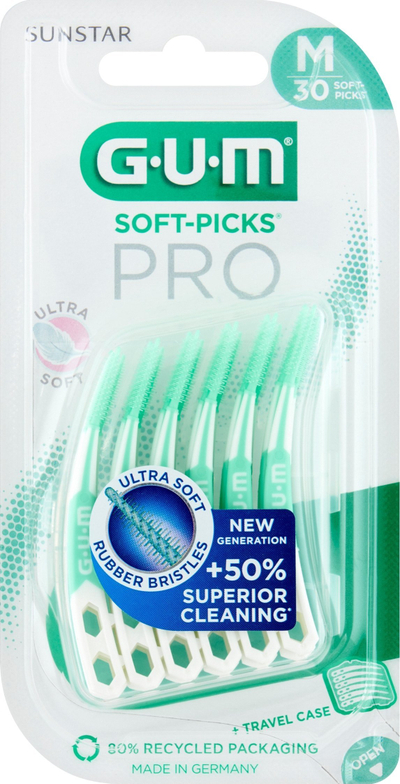 Sticka interdentale GUM Soft Picks, x30, të buta, për mish të dhëmbëve të ndjeshëm