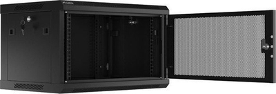 Kabinet rrjeti Lanberg WF01 19" 6U, 600x450, derë e perforuar, i zi