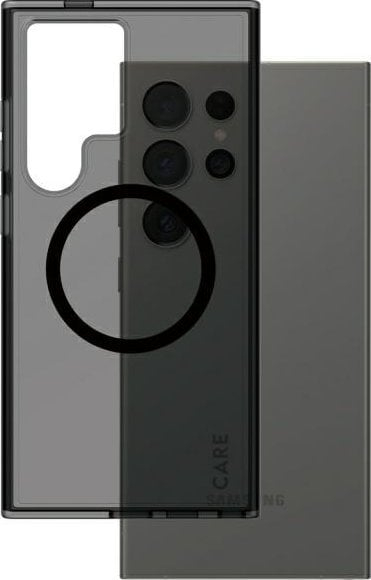 Маска PanzerGlass CARESmokey MagSafe за Samsung S24 Ultra, заштитна, црна боја