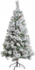 Pemë artificiale Krishtlindjesh Feeric Christmas Minnesota, 150cm, e bardhë, me bazë metalike