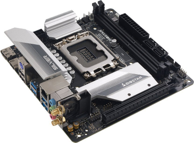 Pllakë amë Biostar B660T SILVER, Intel B660, LGA 1700, mini ITX, argjendtë