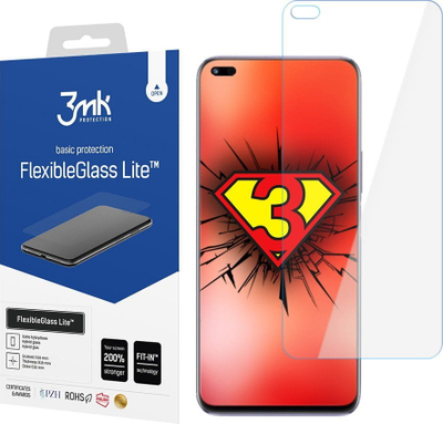 Mbrojtës ekrani 3MK FlexibleGlass Lite për Huawei Nova 8i, xham hibrid, 0.16mm, transparent