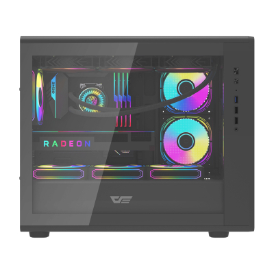 Kuti kompjuteri Darkflash DB460M (e zezë)