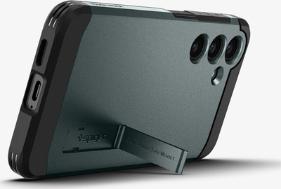 Mbajtëse telefoni Spigen Tough Armor, Samsung Galaxy S24, Abyss Green, jeshile