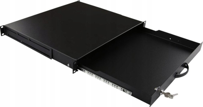 Sirtar rack Lanview RAD100BL, 19", me kyç, i zi