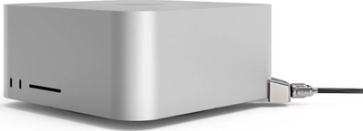 Adaptues sigurie Compulocks Mac Studio Ledge Lock, kabllo me çelës, argjend