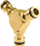 Lidhës T për zorrë uji Cellfast Brass 52-845, 1/2"-3/4", bronzi