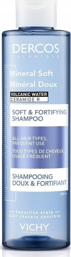 Shampo flokësh Vichy Dercos Mineral Soft, përforcuese, për çdo lloj floku, 200 ml