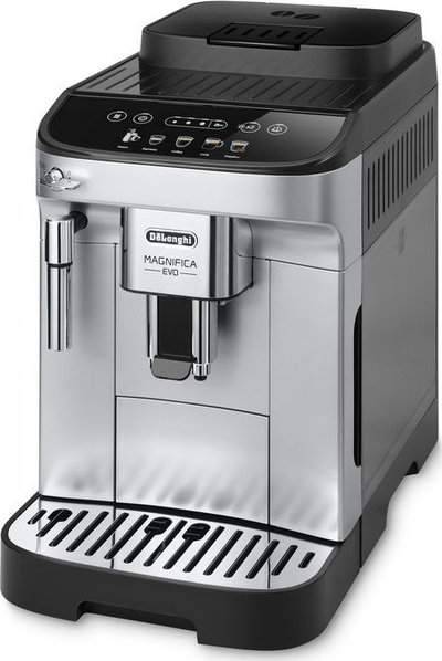 Aparat kafeje me presion DeLonghi Magnifica Evo ECAM 290.31.SB, automatik, 5 receta, ngjyrë argjendtë me të zezë