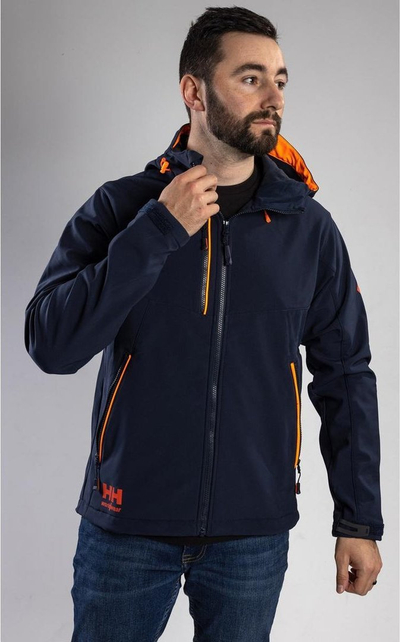 Xhaketë softshell Helly Hansen Chelsea Evolution, kundër ujit, frymëmarrëse, navy, XL