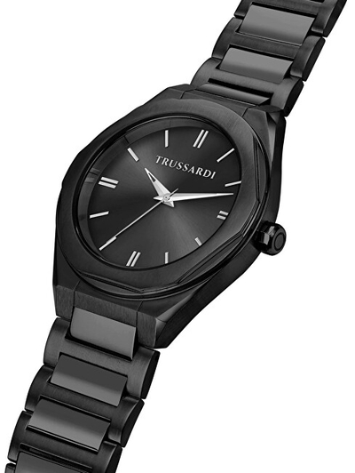 Set orë dore dhe kufje TRUSSARDI Big Wrist R2453156007