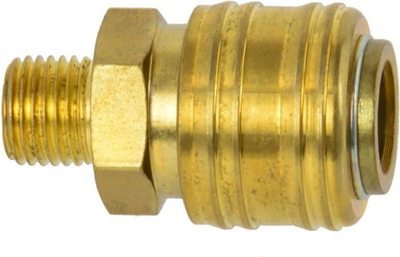 Pneumatsка спојка GEKO 1/4", надворешна навој, никелирана бронза