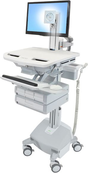 Karrocë mjekësore Ergotron StyleView SV44-1342-2 për monitor 24\", me ngritje-ulje lartësie, gri