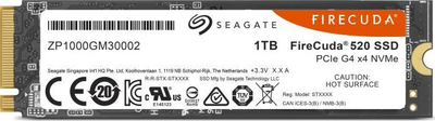 Disk SSD Seagate Firecuda 520, 1TB, M.2 2280 PCI-E x4 Gen4 NVMe