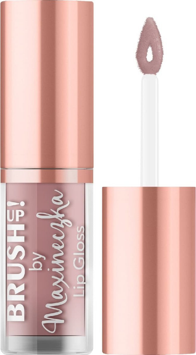 Сјај за усни Brush up by Maxineczka, 02 Beige Nude, ефект сјај