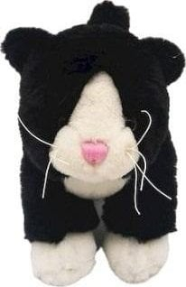 Lodër pelushi mace Smily Play Black Cat, e zezë, për fëmijë