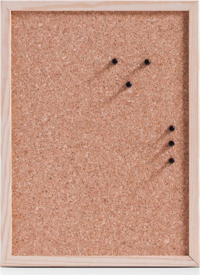 Табло за известувања Zeller Cork Board, 30 x 40 cm, кафеава