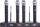 Mикрофон Azusa PLL-400, UHF систем 4 канали, 4 рачни микрофони, црн