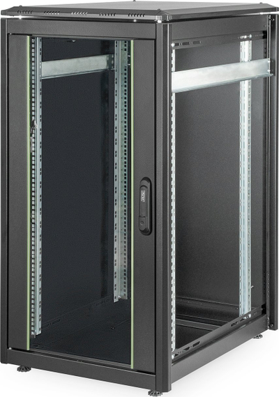 Kabinet rrjeti Digitus Standing Cabinet DN-19 22U-6/8-B-1, 19", 22U, i zi