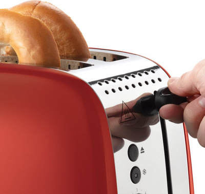 Toster Russell Hobbs Colours Plus 26554-56, 1600W, 2 vrima t’gjata, i kuq