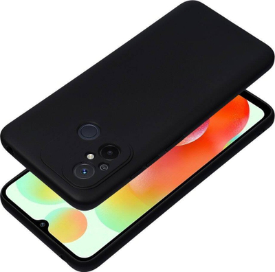 Kllëf telefoni Forcell Soft për Xiaomi Redmi 12C, silikoni, mat, i zi