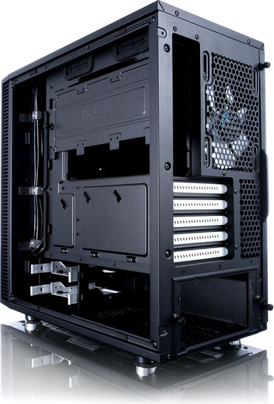 Куќиште за компјутер Fractal Design Define Mini C, Micro ATX, 2 вентилатори 120 mm, црно