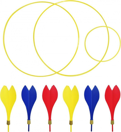 Loja me shigjeta Enero Dart Outdoor Dexterity Game, set për jashtë, për fëmijë 3+
