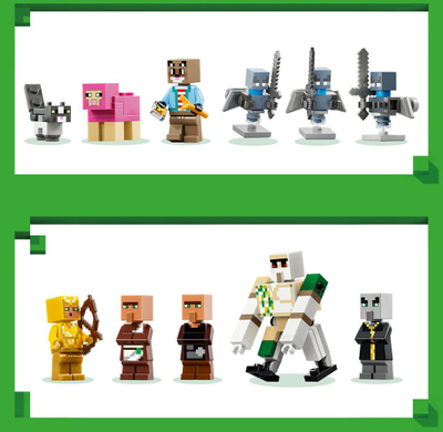 Lego Minecraft Sulmi i Thirrësve në Fshat 21596, 607 pjesë
