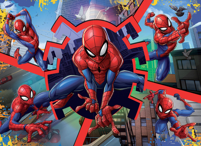 Puzzle dyshemeje Lisciani Marvel Spiderman, 24 pjesë, maxi, shumëngjyrësh