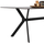Tavolinë SYNTEC, gur sintër, 160×90×75 cm (HM9308.03), zezë