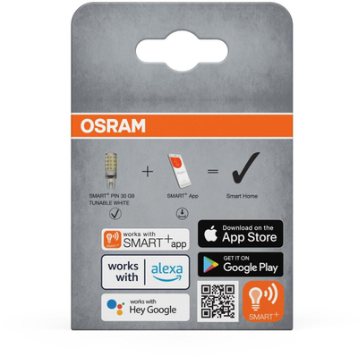 Llambë inteligjente Osram SMART+ WIFI PIN G9, 3.5W, 320lm, e bardhë e rregullueshme