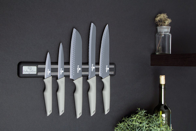 Set thika kuzhine Berlinger Haus BH-2839, 5 copë, shirit magnetik, të zeza
