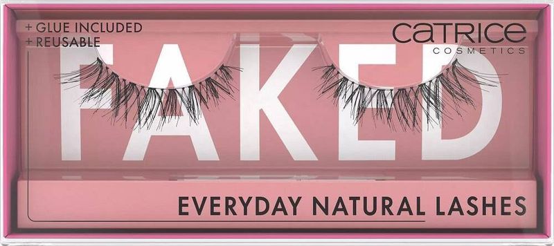 Qerpikë artificialë Catrice Faked Everyday Natural, me ngjitës, 2 palë, të zinj