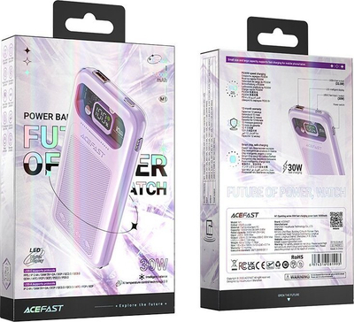 Powerbank ACEFAST A25, 10000mAh, 30W PD, lejla