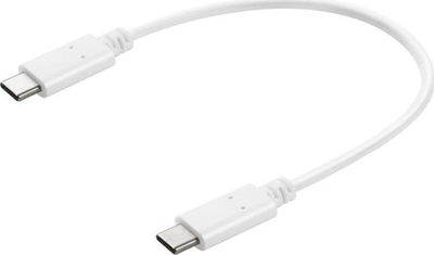 Kabllo Sandberg USB-C - USB-C, e bardhë