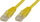 Мрежен кабел MicroConnect Patchcord CAT6, 0.25m, RJ45, жолт