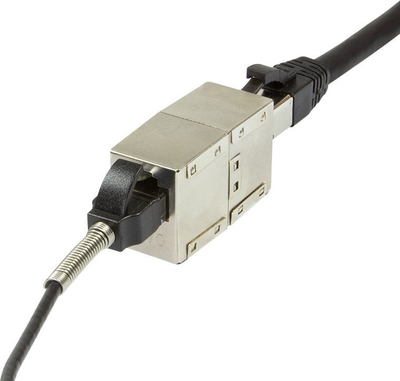 Lidhës kablloje interneti LogiLink, RJ45 1:1, Cat.6 STP, me strehë metalike