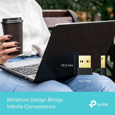 Adapter Wi‑Fi USB TP-Link Archer TX10UB Nano, AX900 Wi‑Fi 6, Bluetooth 5.3, ngjyrë e zezë