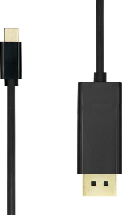 Adapter video ProXtend USBC-DP-001, USB Type-C në DisplayPort, 1 m, i zi