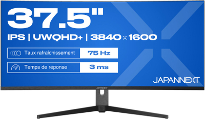 Monitor i lakuar JapanNext UWQHD+, 37.5", UWQHD+, i zi